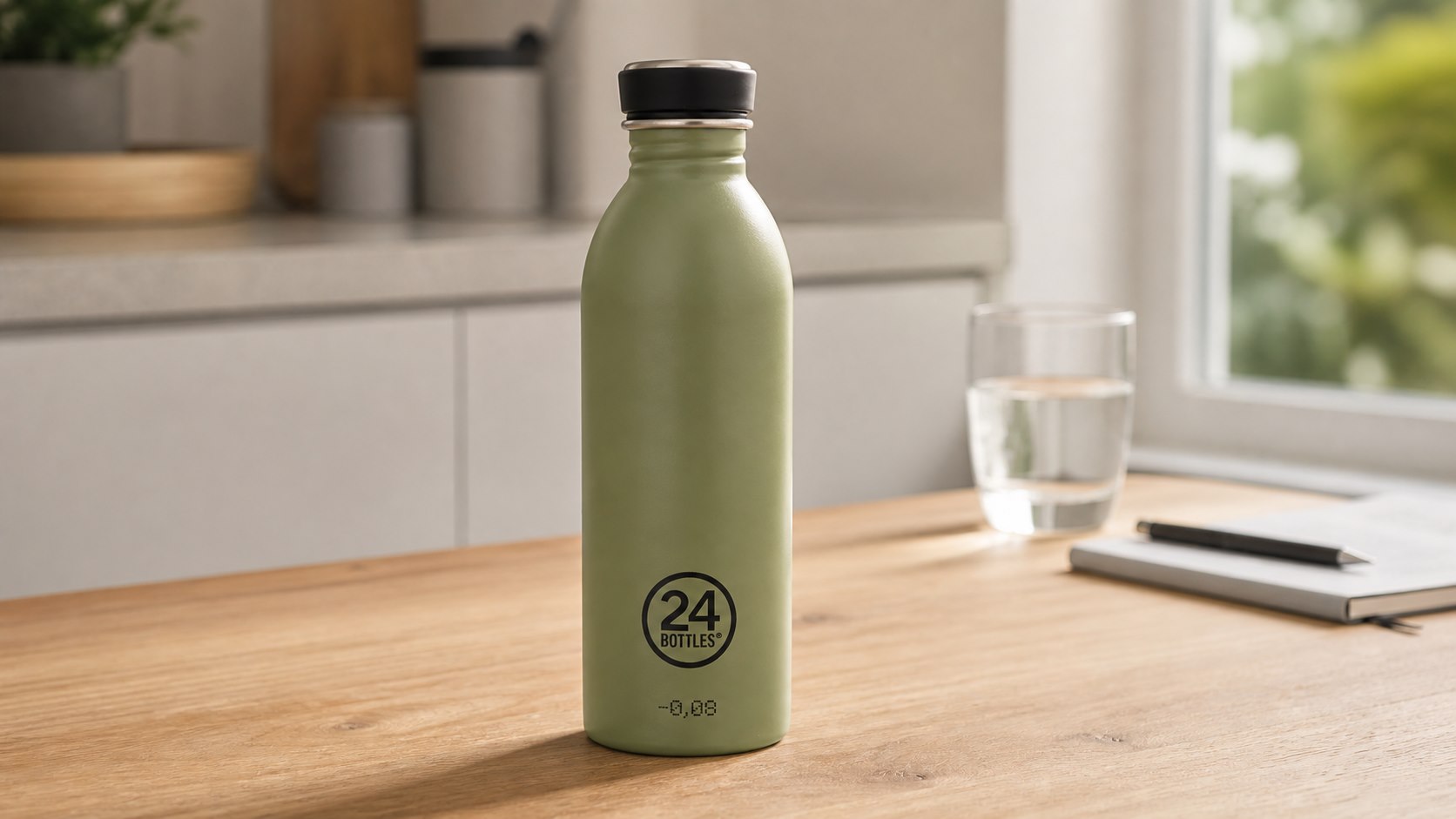 24Bottles Urban Bottle 500 ml: schlankes Edelstahl-Upgrade für den Schreibtisch