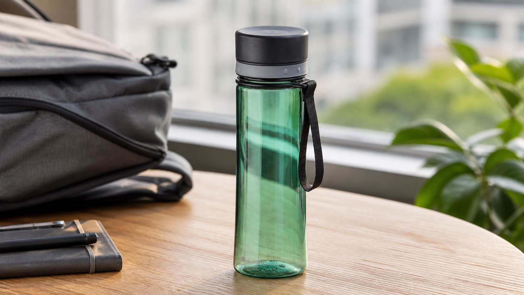 Aladdin Aveo 0,6 l: grüne Alltagsflasche für schnelle Schlucke