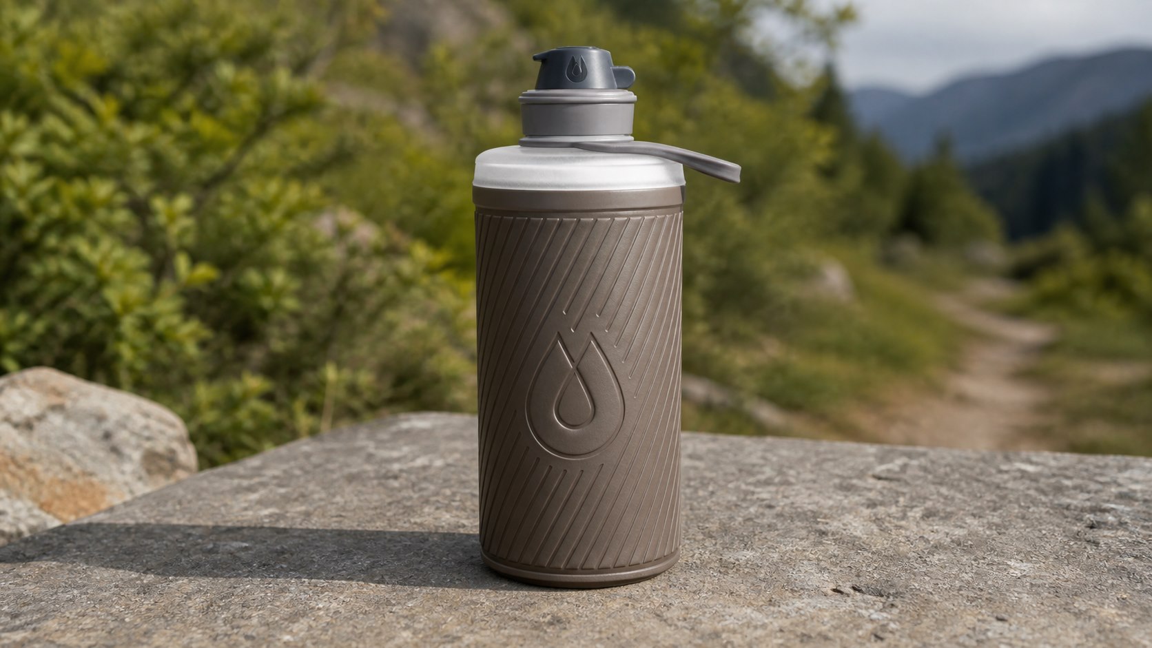 HydraPak Flux 1 l: faltbare Outdoor-Flasche gegen leere Rucksackfächer